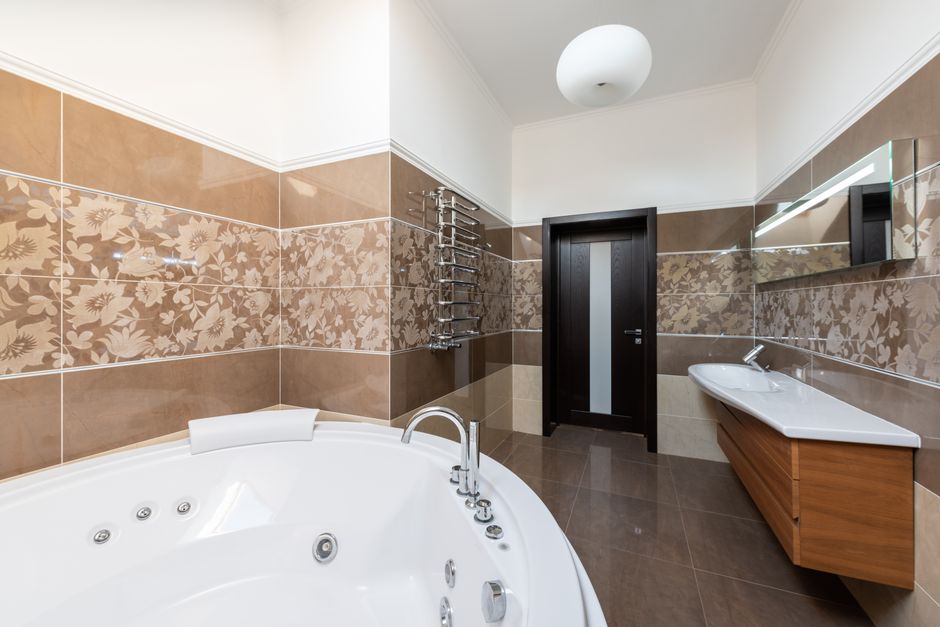 Luxury bathroom interior renovation